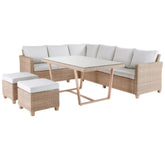 Naterial Medena Wicker Corner Sofa & Dining Set,
